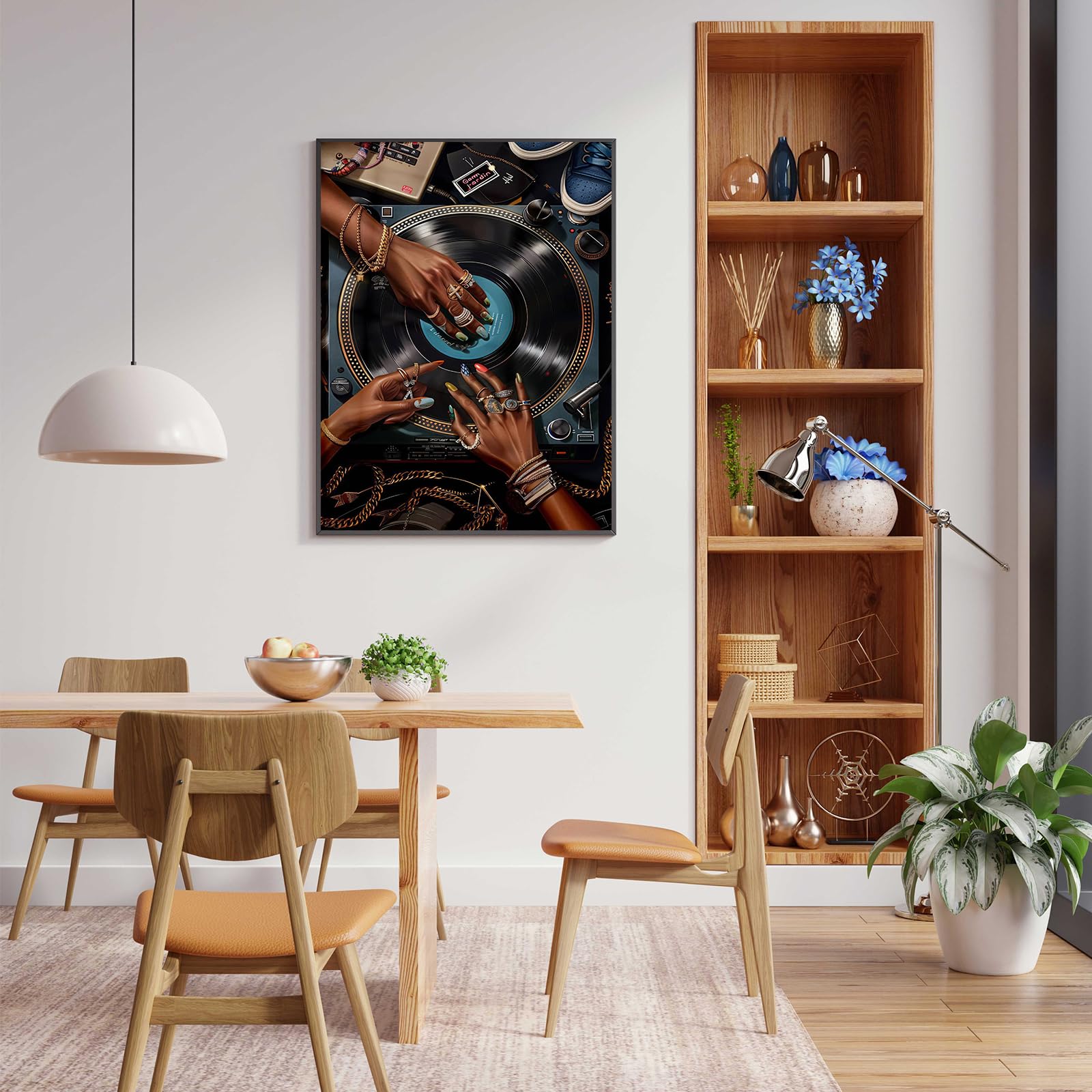 Amazon.com: ZHGYGBN DJ Hands & Vinyl Record Wall Art - Abstract
